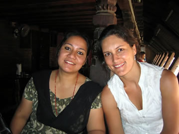 Photo: Sangita and Emma